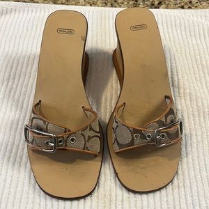 Coach. Wedge heel. Size 8